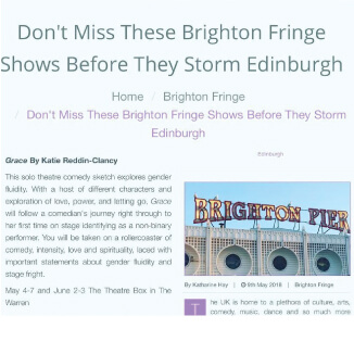 Katie Reddin Clancy British Voiceover Artist Brighton Fringe